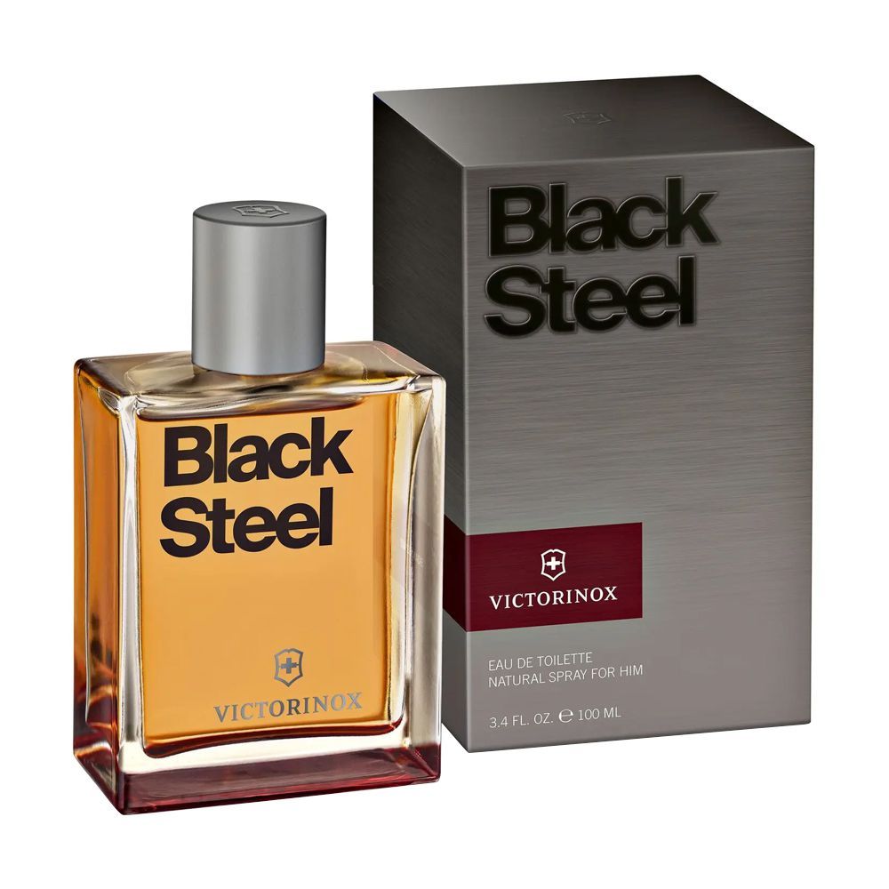 VICTORINOX BLACK STEEL EDT SPRAY MEN 100ML